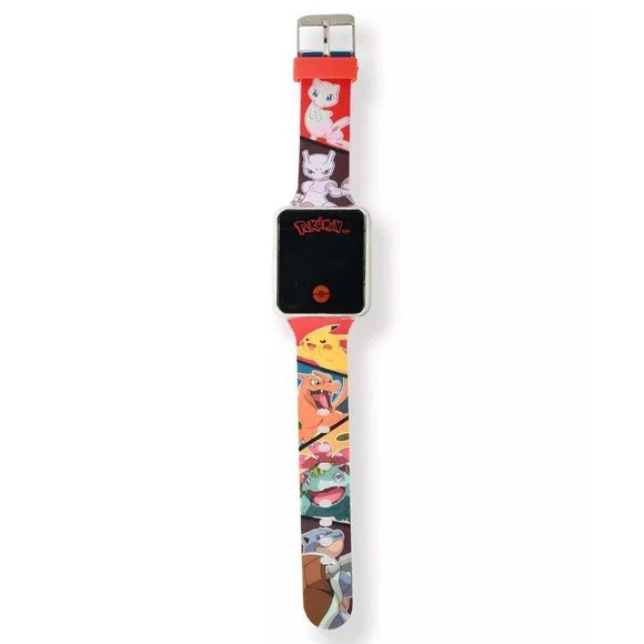 New $30 ACCUTIME Pokemon Kid's Touch Screen Red Silicone LED Watch - Picture 2 of 6